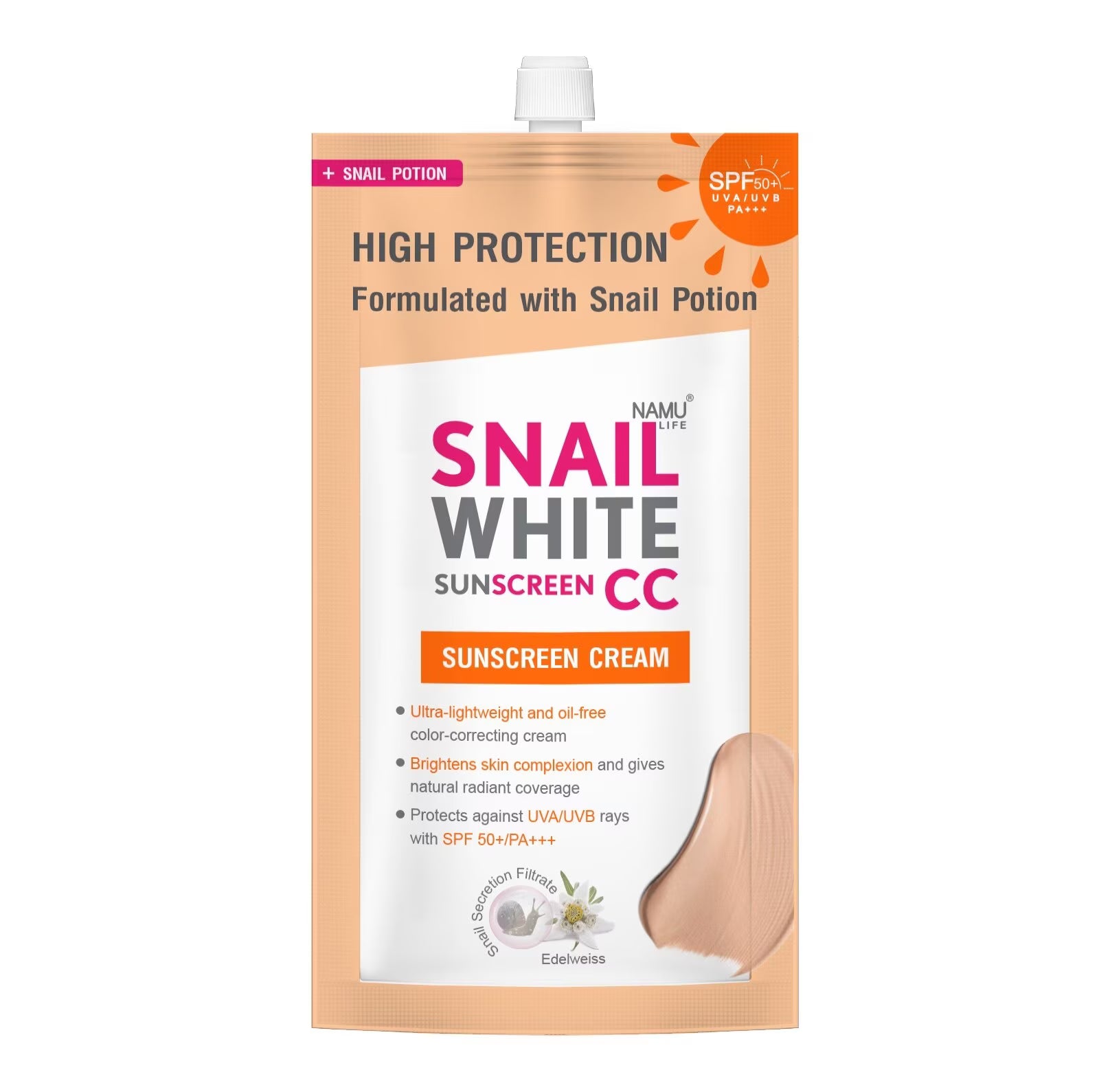 SNAILWHITE CC SUNSCREEN SPF 50+ PA+++ 6ml