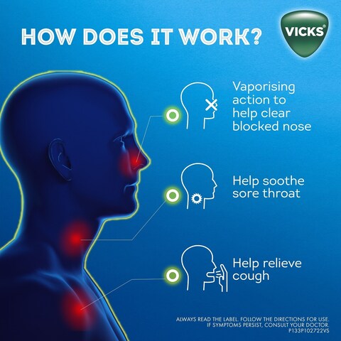 Vicks VapoDrops 24 Orange Menthol Lozenges