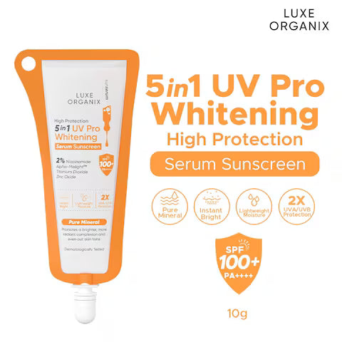 Luxe Organix High Protection 5in1 UV Pro Whitening Serum Sunscreen 10ml