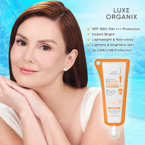 Luxe Organix High Protection 5in1 UV Pro Whitening Serum Sunscreen 10ml