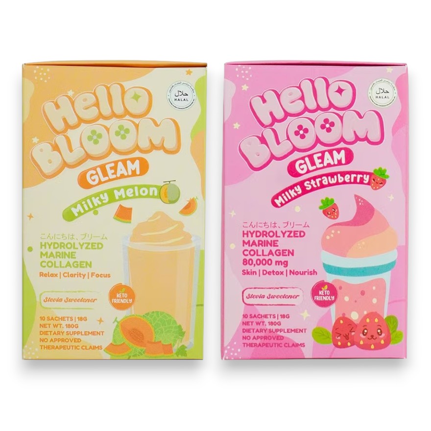 HELLO BLOOM Gleam Milky Melon & Strawberry