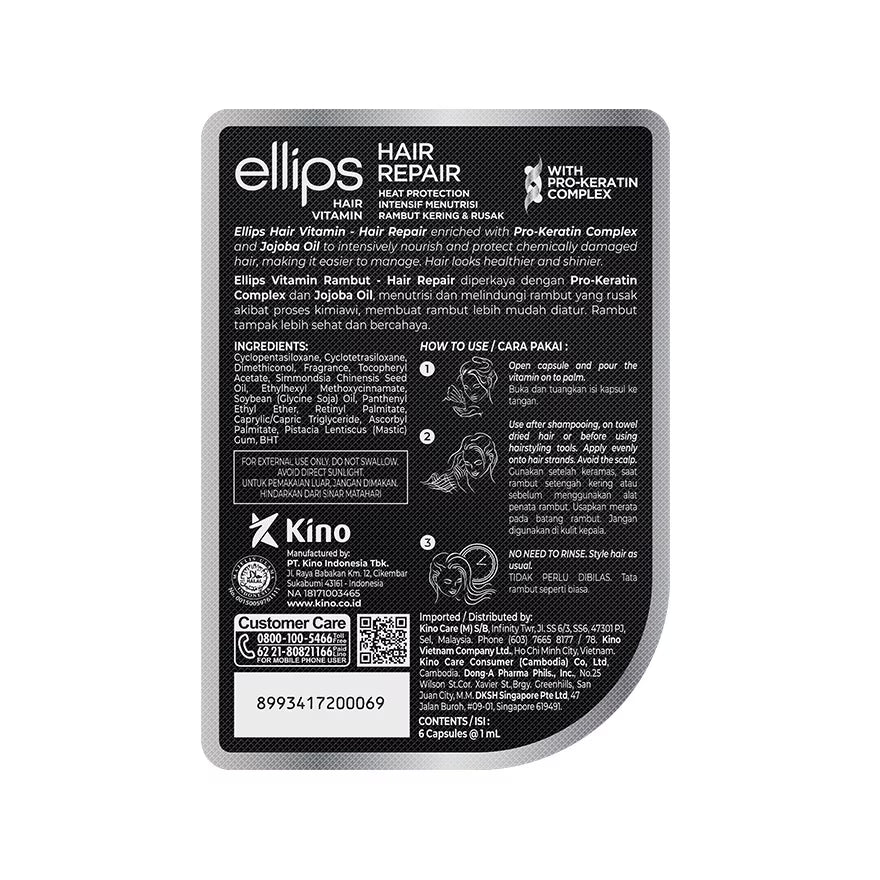 ELLIPS Hair Vitamin Pro Keratin Hair Repair 6ml