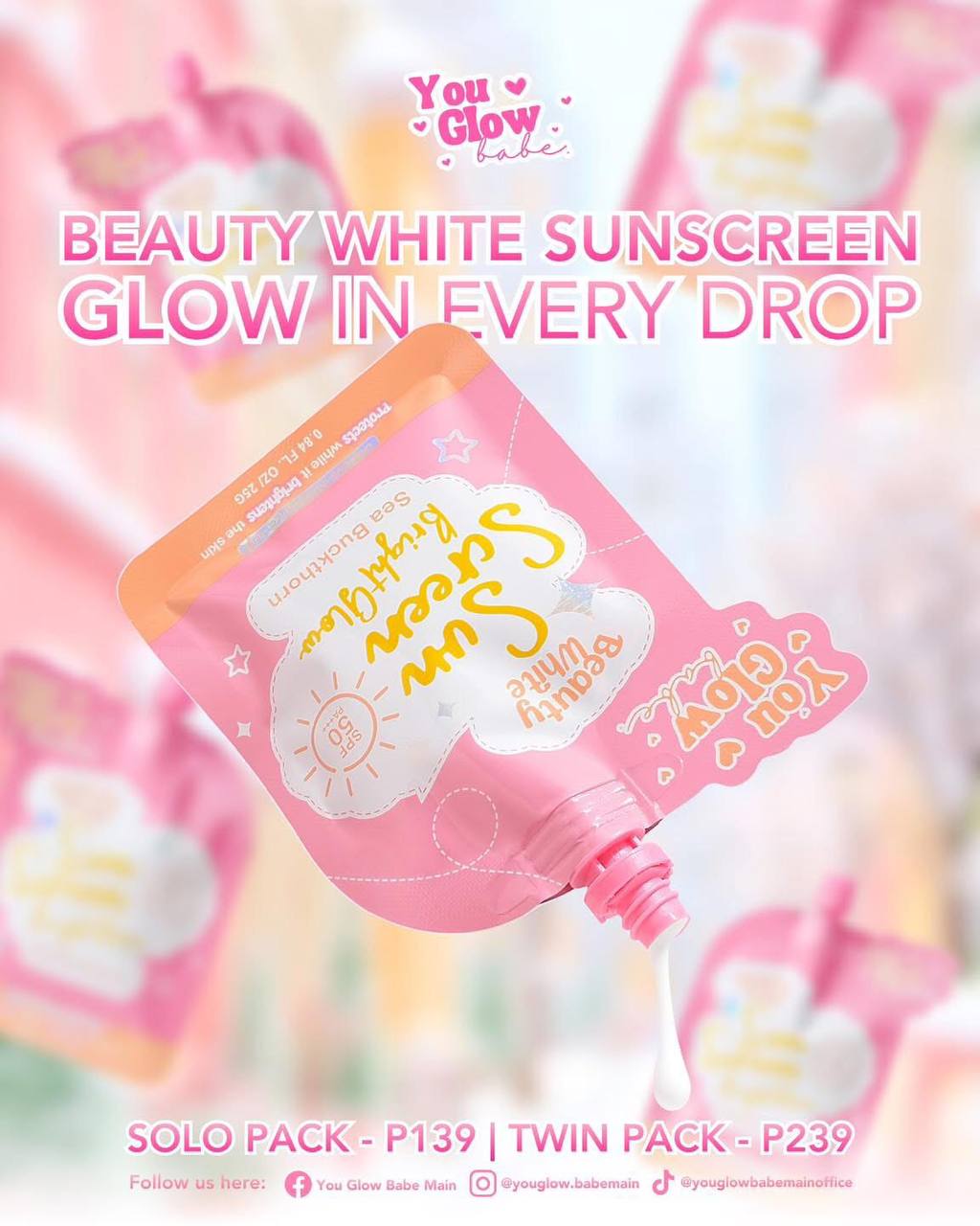 YOU GLOW BABE - Beauty White Sunscreen Bright Glow