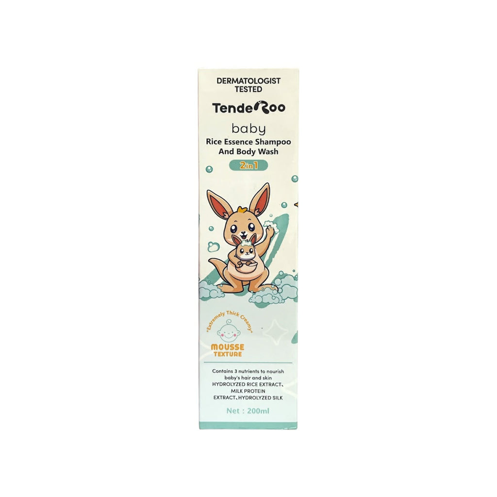 TENDEROO Baby Rice Essence SHampoo And Body Wash 2in1 200ml