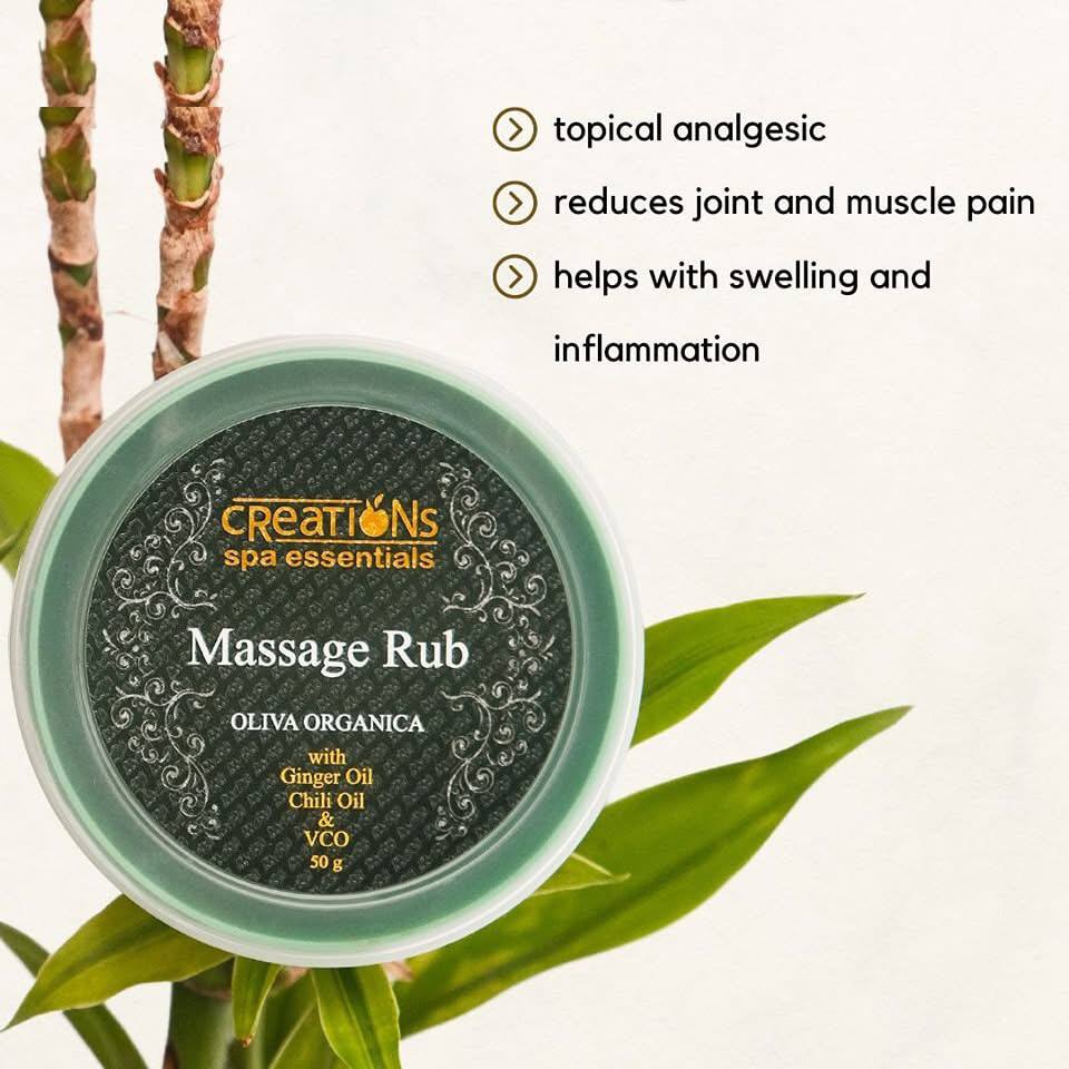 CREATIONS SPA Essentials Massage Rub Oliva Organica 50g