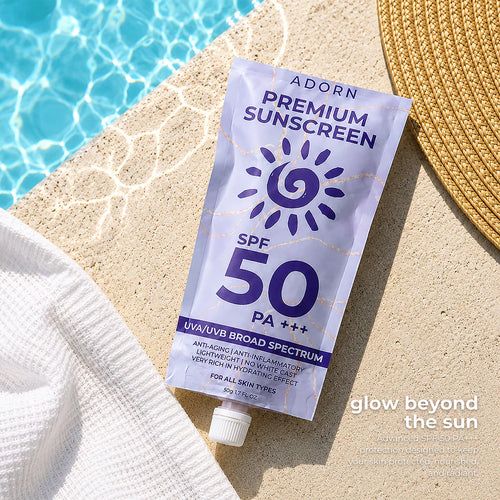 Adorn Premium Sunscreen 50g Sachet