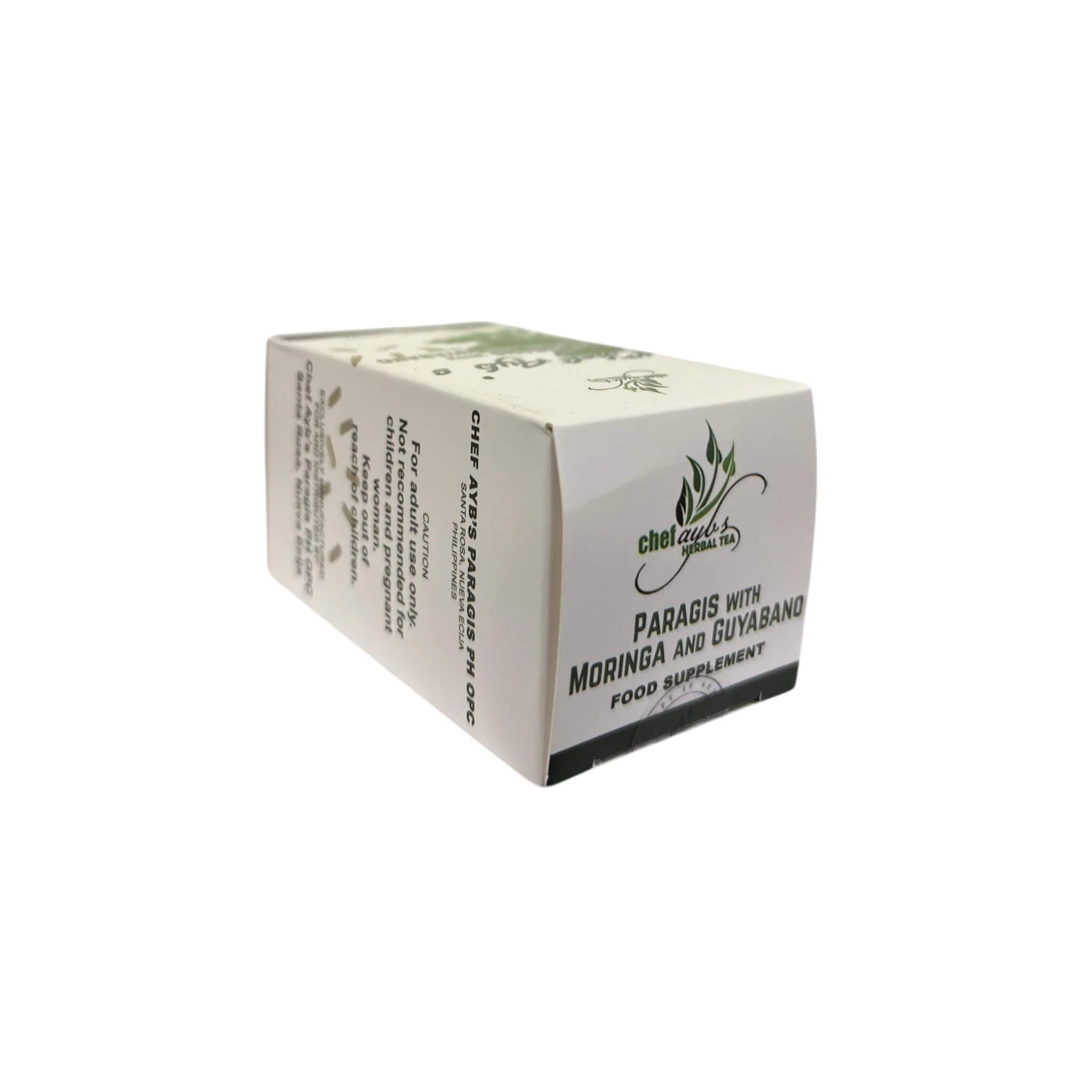Chef Ayb’s Capsules Paragis with Moringa and Guyabano 60 Vegetable Capsules x 500 mg