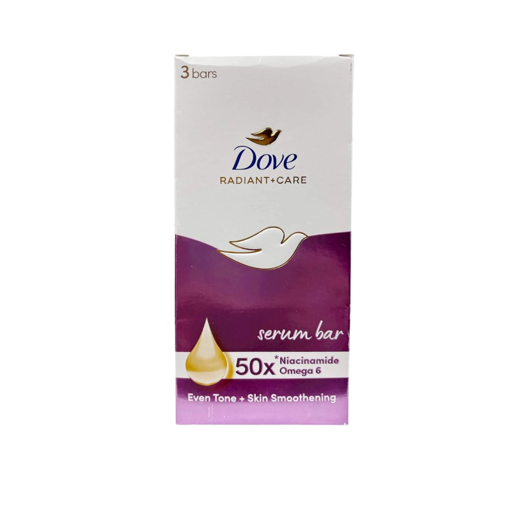 DOVE Radiant+Care Serum Bar 90g x 3 Bars