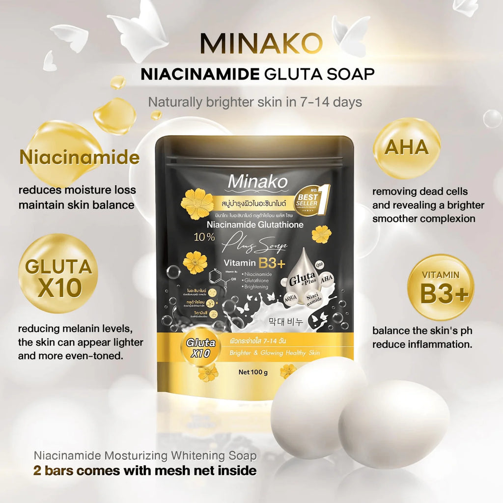 Minako Niacinamide Glutathione Plus Soap