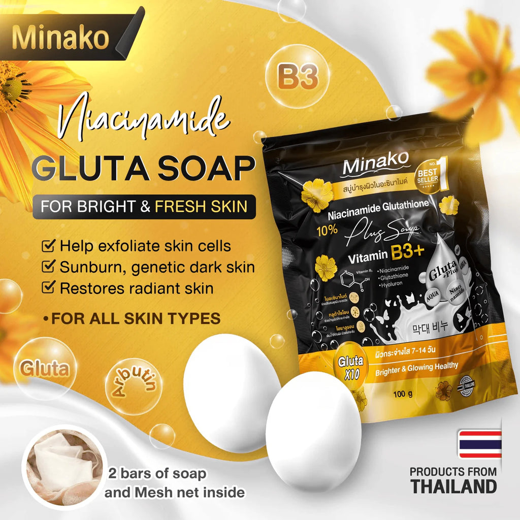 Minako Niacinamide Glutathione Plus Soap