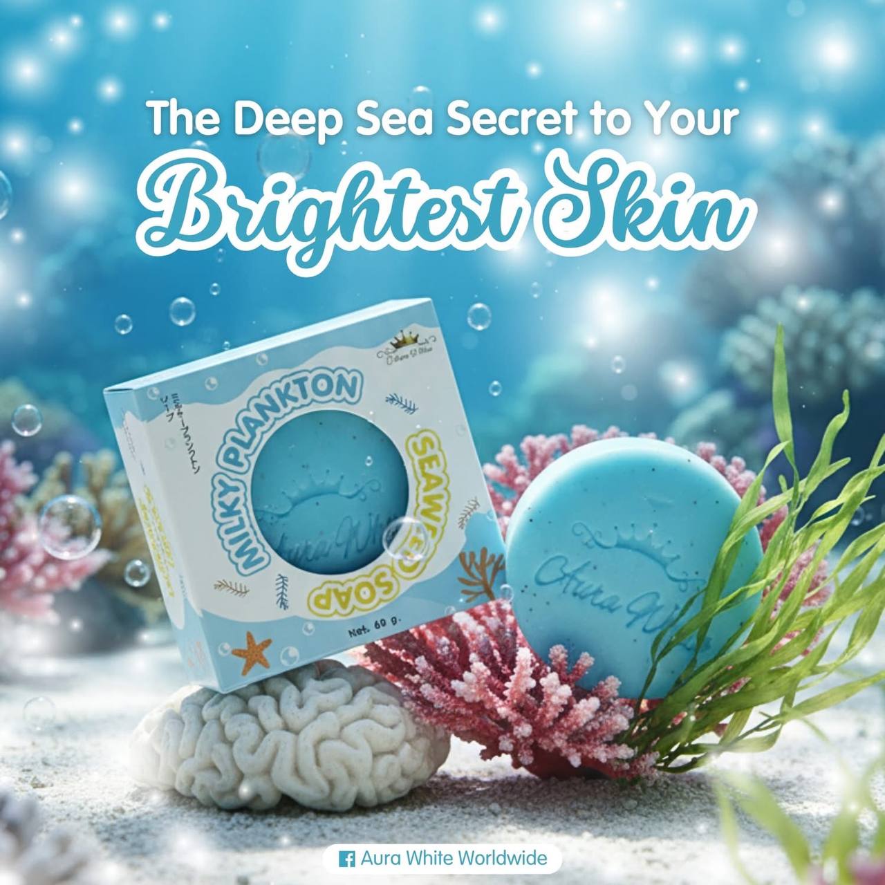 AURA WHITE MILKY PLANKTON SEAWEED SOAP
