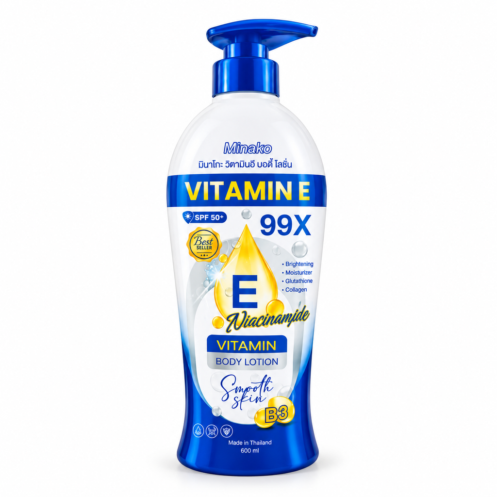 Minako Vitamin E 99X Niacinamide Vitamin Body Lotion 500ml