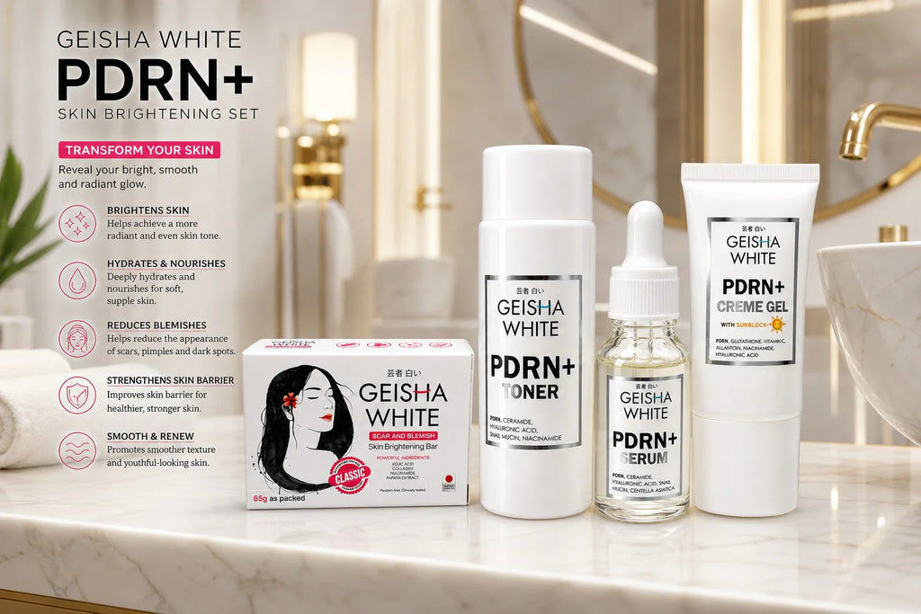 Geisha White PDRN + Kojic Beauty Renew Set (4-Step Skincare Kit)