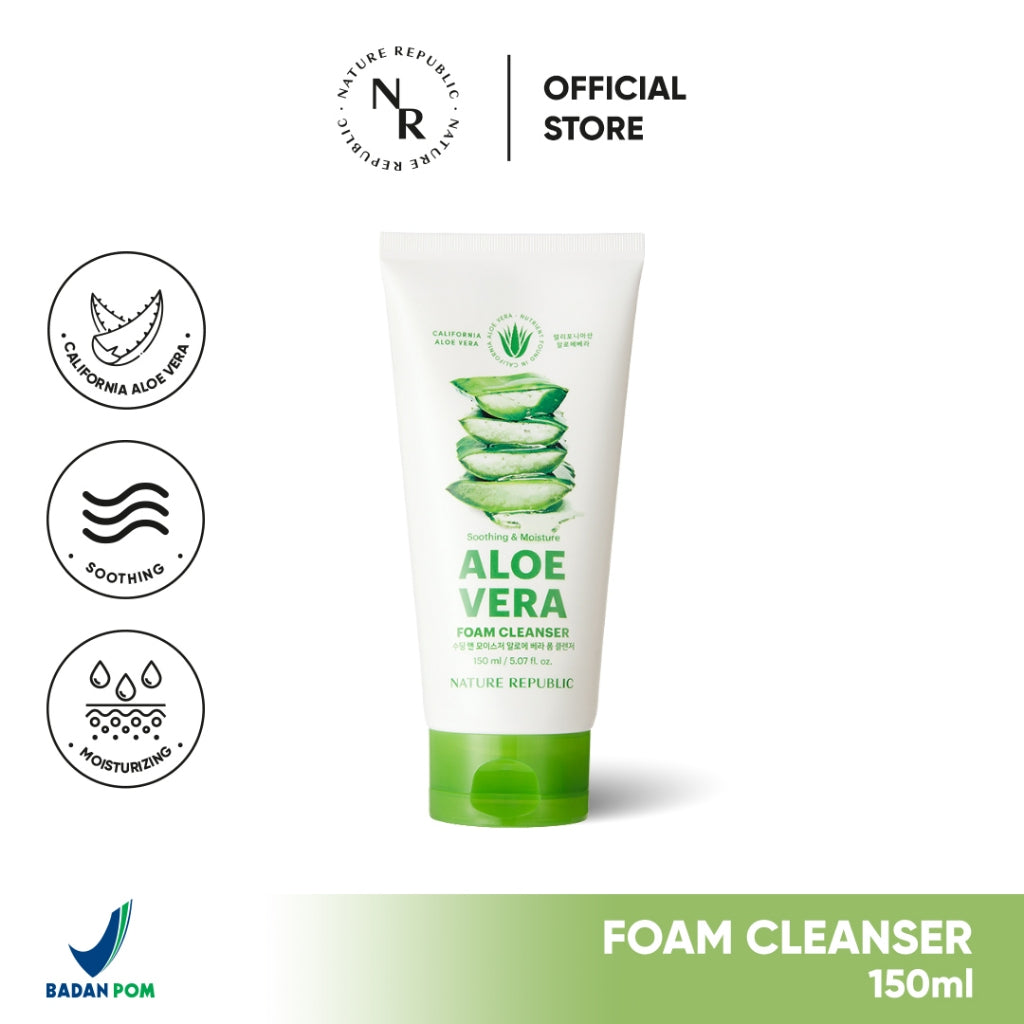 Nature Republic Aloe Vera Foam Cleanser 150ml