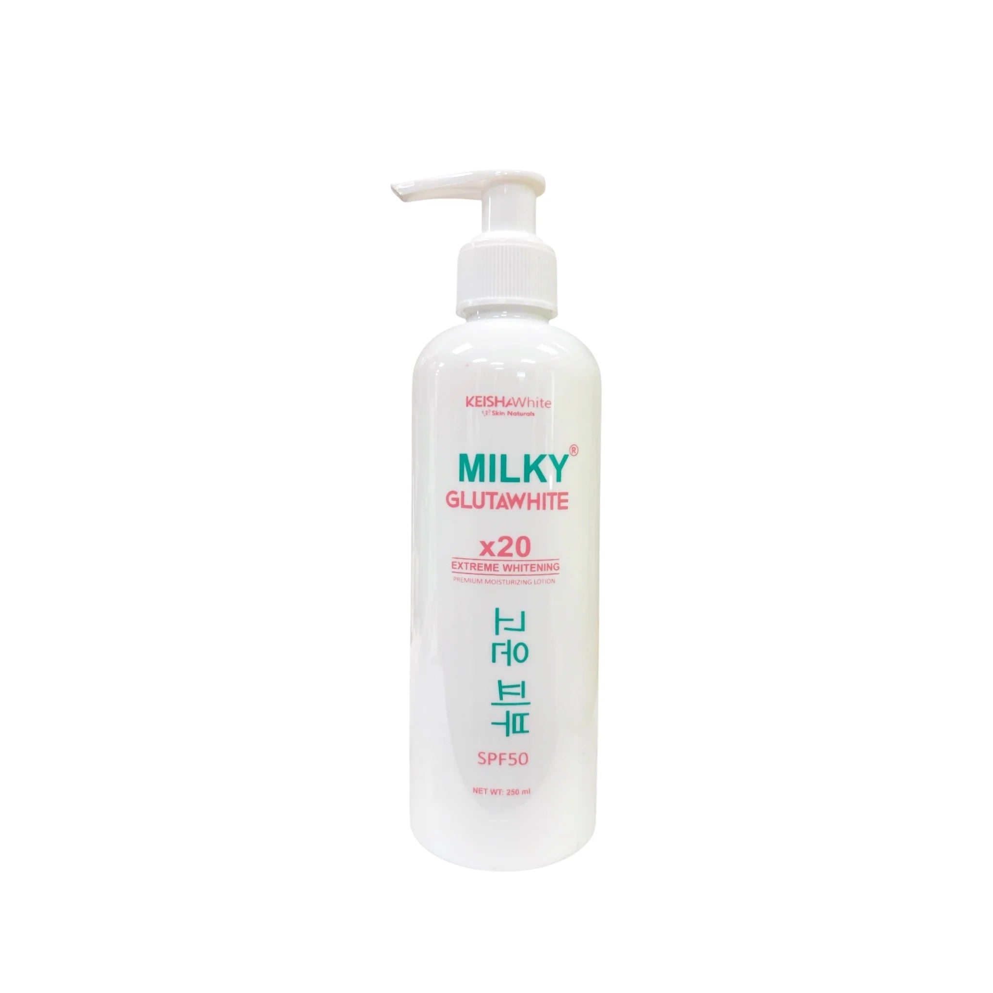 KEISHA Milky Gluta White Premium Lotion X20 whitening; SPF 50-250ML