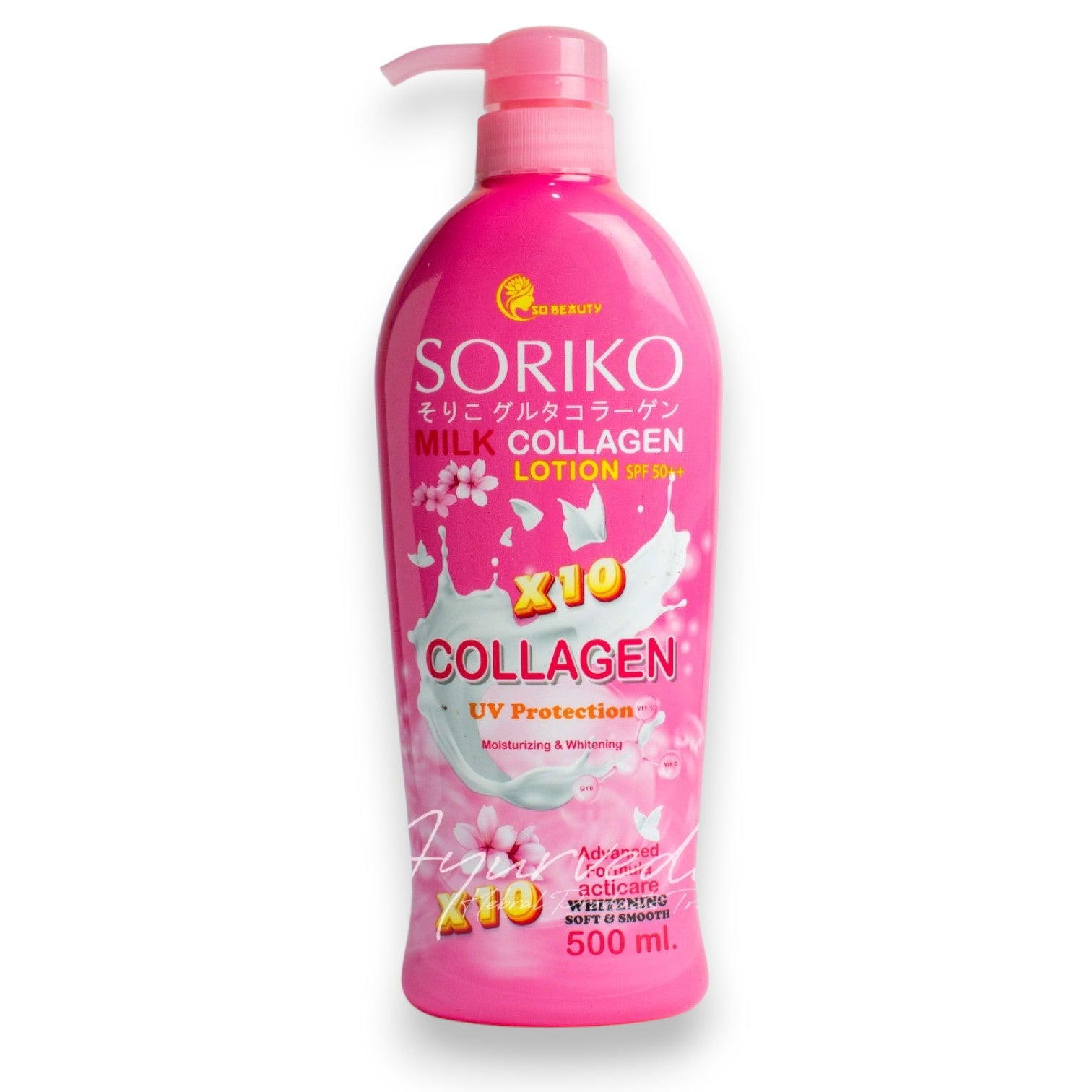 Soriko Milk Collagen Lotion SPF50 PA++ x10 Collagen UV Protection