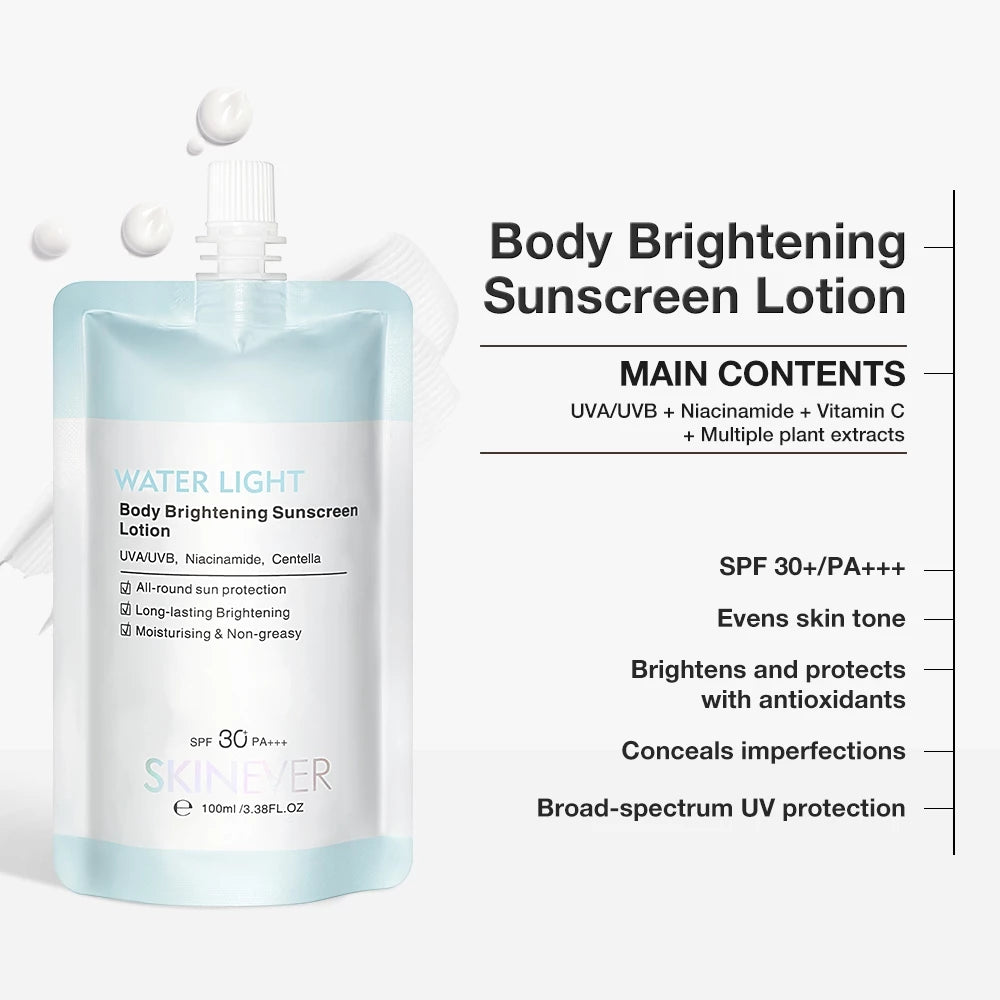 SKINEVER Water Light Body brightening Sunscreen Lotion