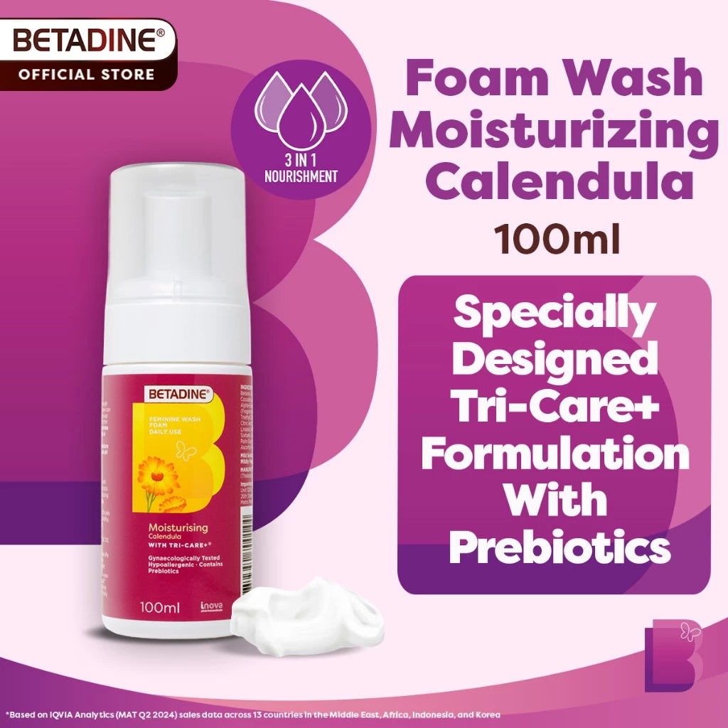 BETADINE Feminine Wash Foam Moisturising 100ml