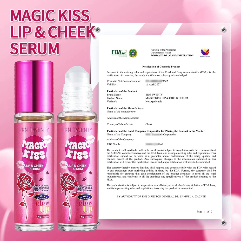 Ten Twenty Magic Kiss Lip & Cheek Serum
