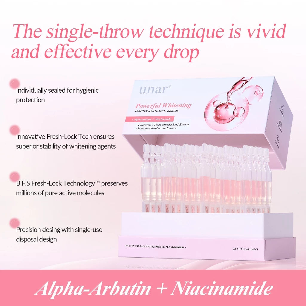 Unar Alpha Arbutin Whitening Ampoule Face Serum