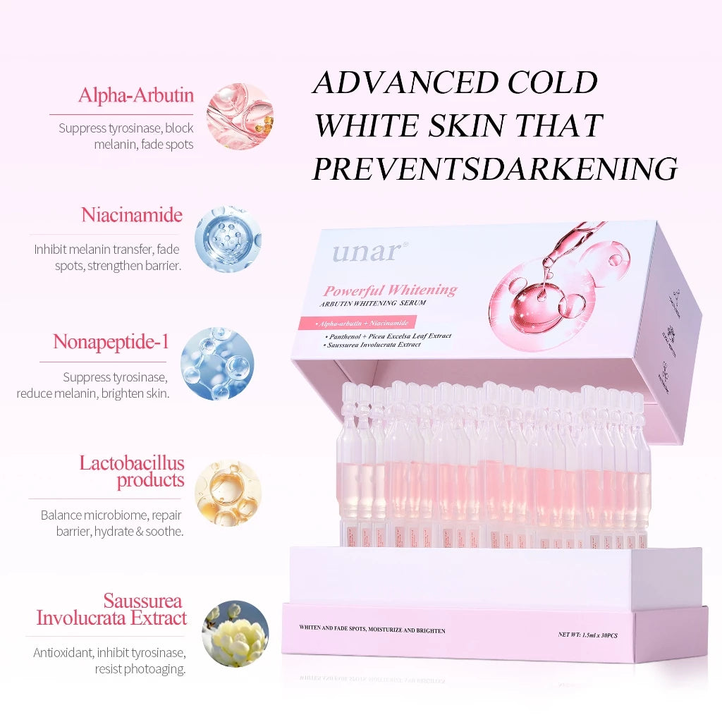 Unar Alpha Arbutin Whitening Ampoule Face Serum