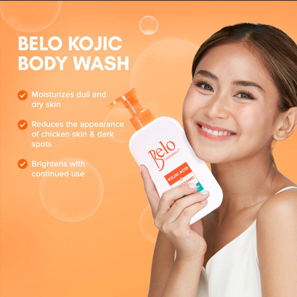 Belo Essentials Kojic Acid + Tranexamic Acid Extra Moisture Body Wash