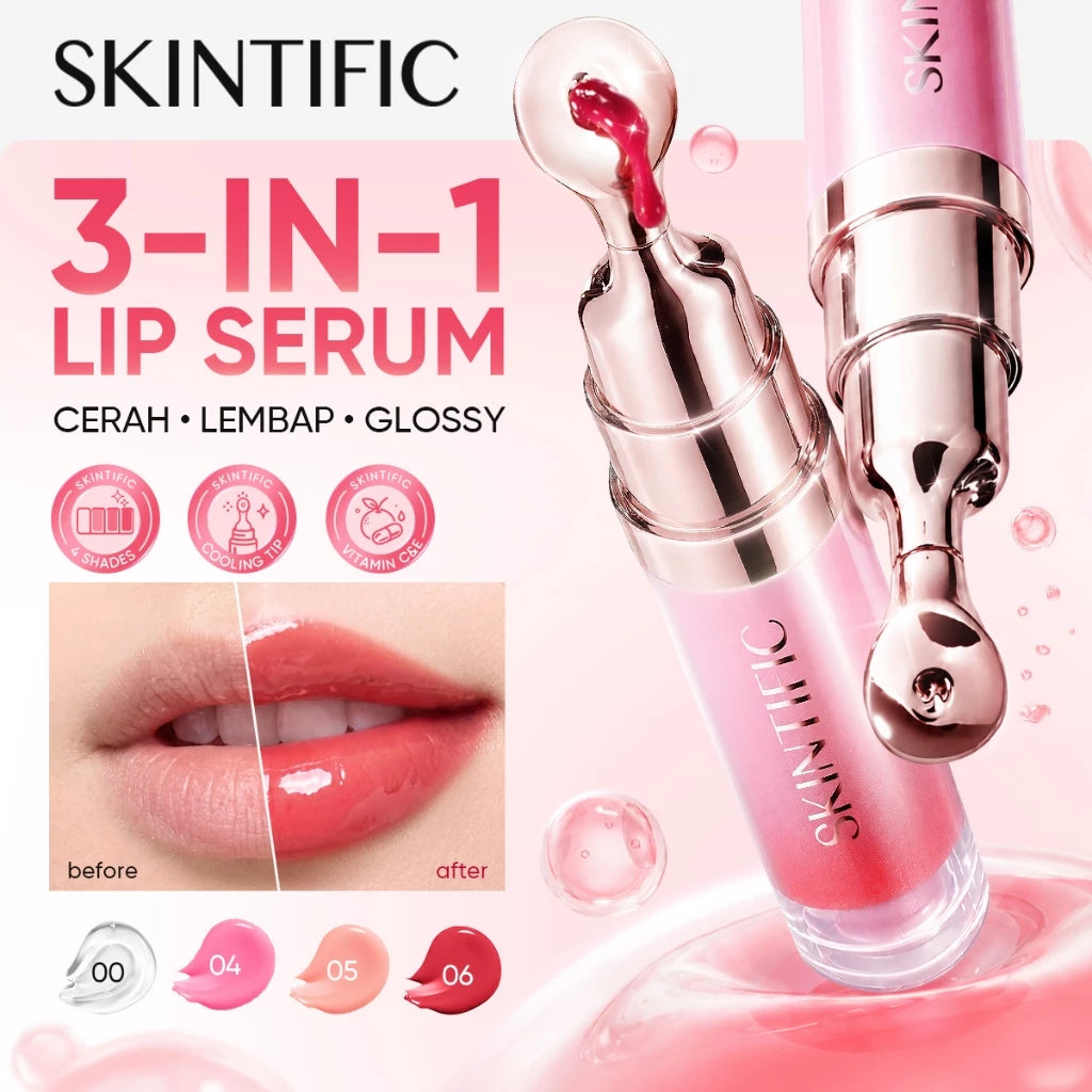 SKINTIFIC Peptide Brightening 3 in 1 Lip Serum
