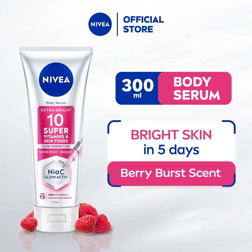 Nivea Body Extra Brightening Super 10 Vitamin Serum Lotion with SPF15