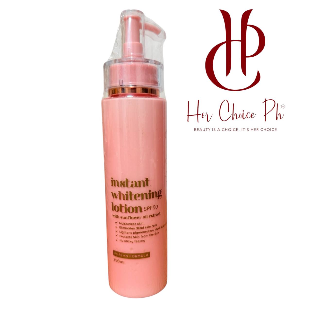 Her Choice Ph-Instant Whitening Lotion SPF 50, 250ML
