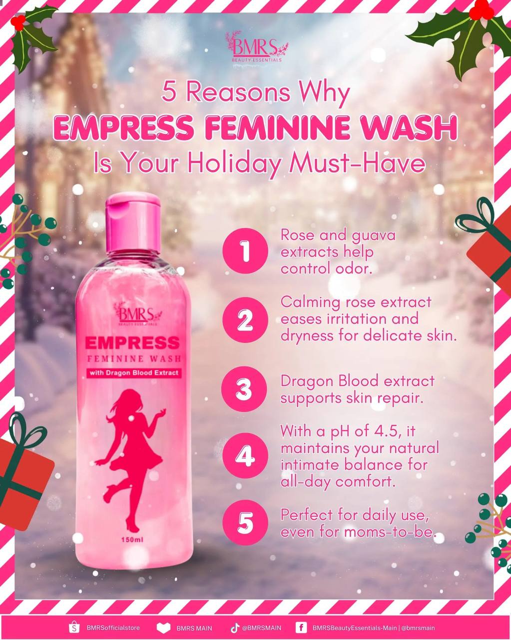 BMRS Empress Feminine Wash with dragon blood extract 150ml