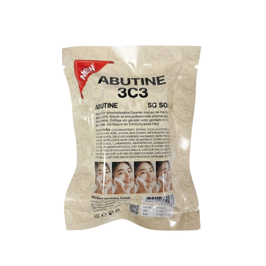 ABUTINE 3C3 Whitening Soap 80g – Alpha Arbutin Niacinamide Hyaluronic Acid