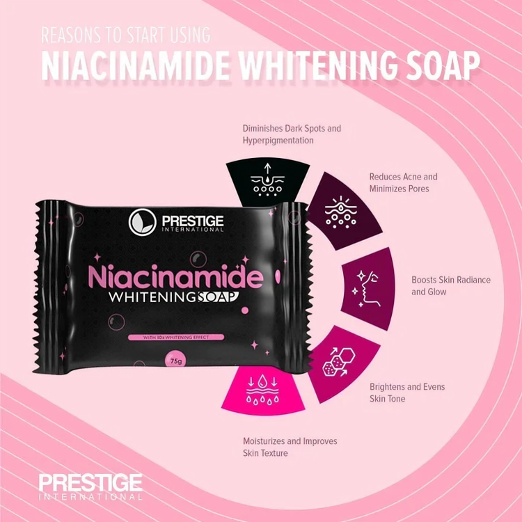 PRESTIGE Niacinamide 10x Whitening Soap 75g