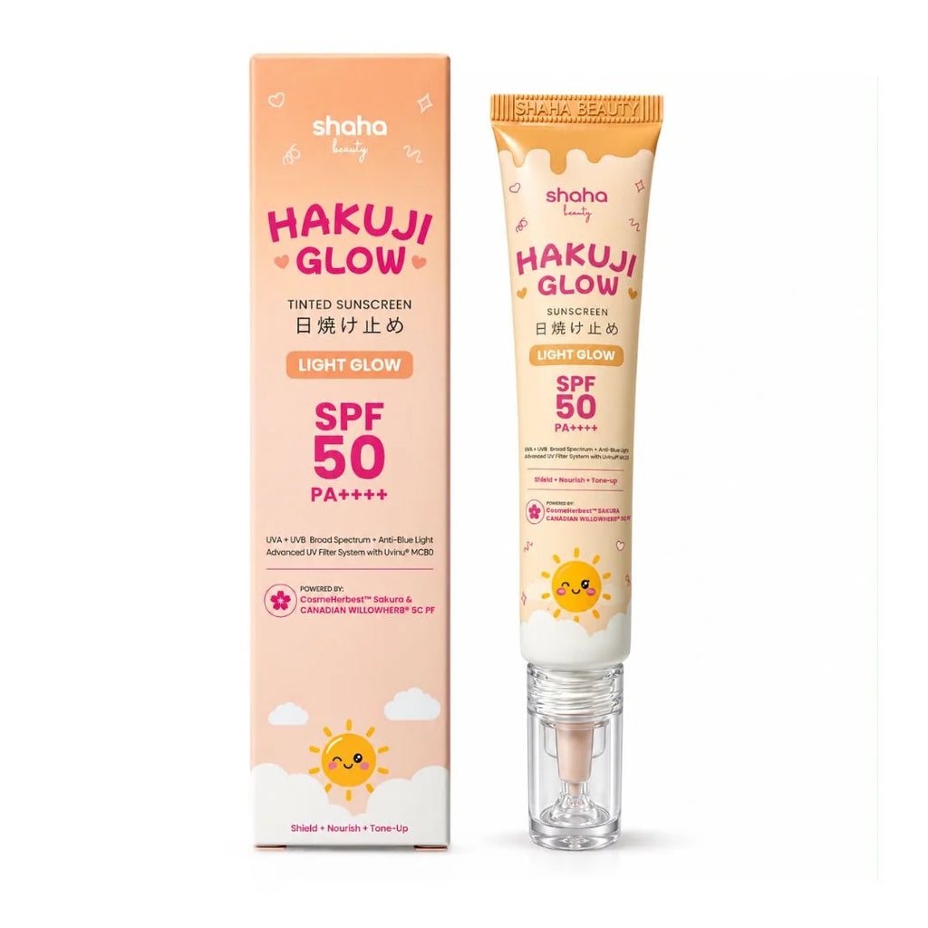 Shaha Beauty Hakuji Glow Tinted Sunscreen SPF50 PA+++ 30ml