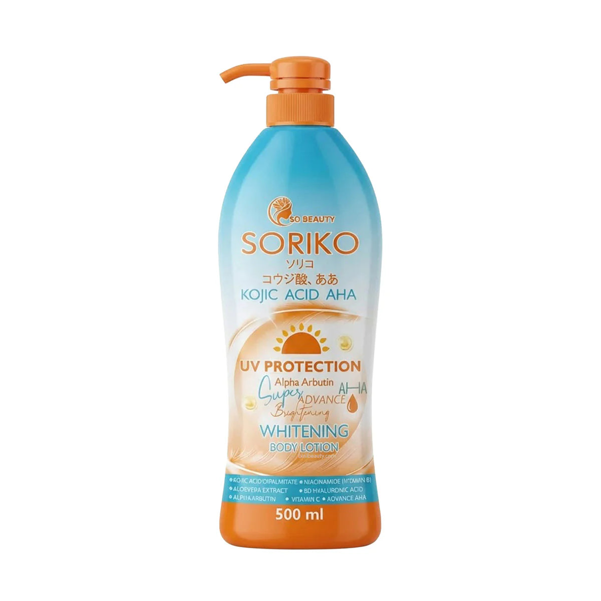 SORIKO Kojic Acid AHA UV Lotion 500ml