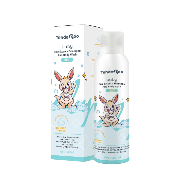 TENDEROO Baby Rice Essence SHampoo And Body Wash 2in1 200ml