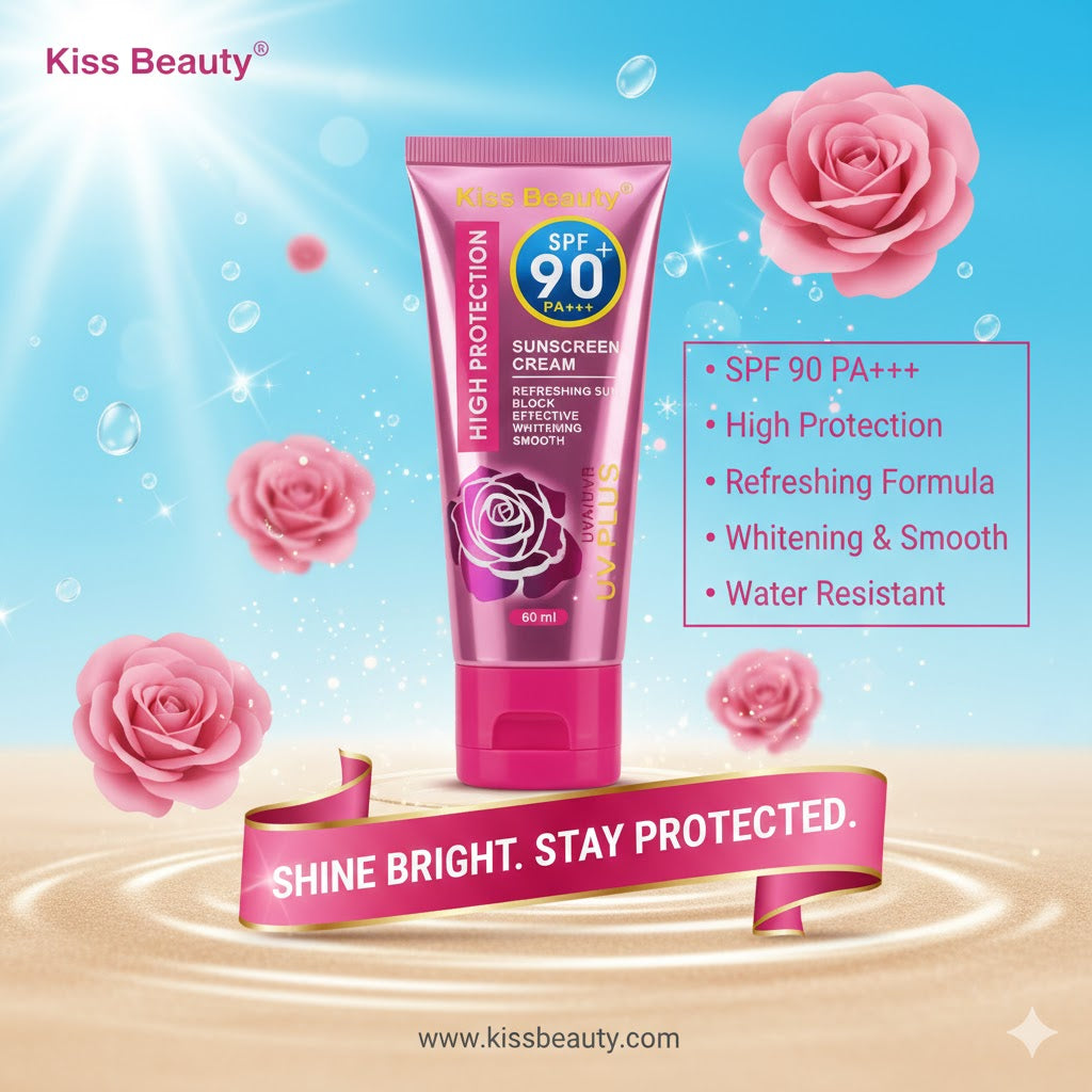 KISS BEAUTY - Sunscreen Cream SPF 90+ PA+++ 60 ml
