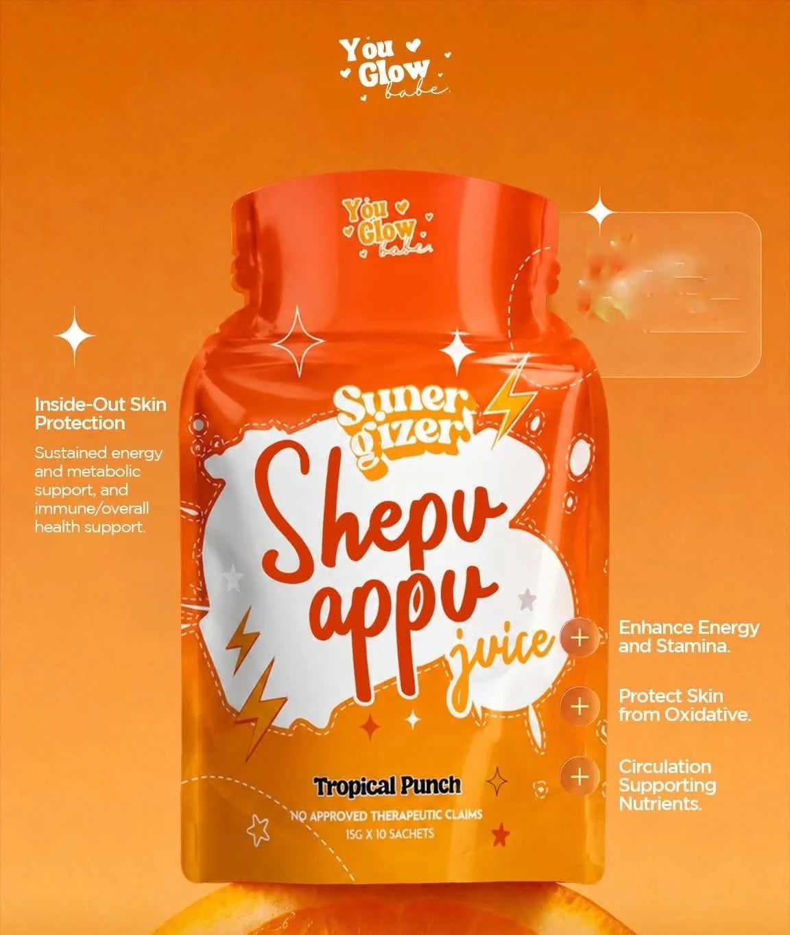 YOU GLOW BABE - Shepu Appu Juice Mixed Berries & Tropical Punch