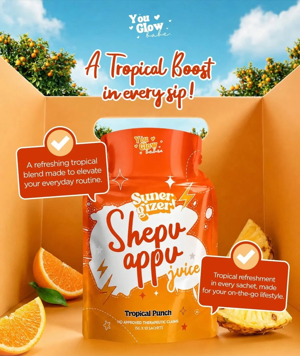 You Glow Babe Shepu Appu Juice Tropical Punch 150g